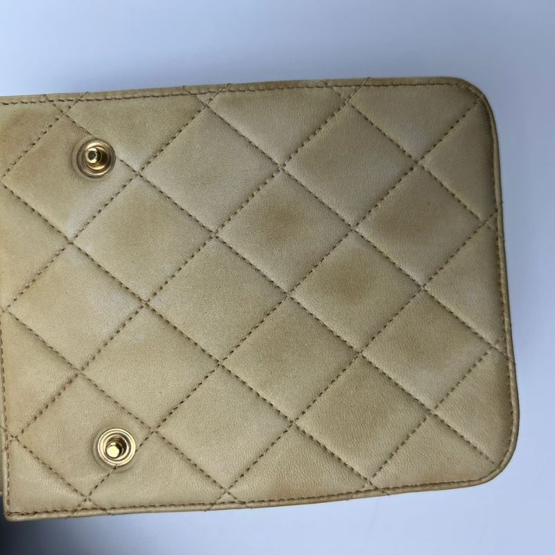 Chanel 中古拼色菱格腰包-3