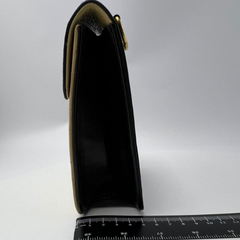 Chanel 中古拼色菱格腰包-9