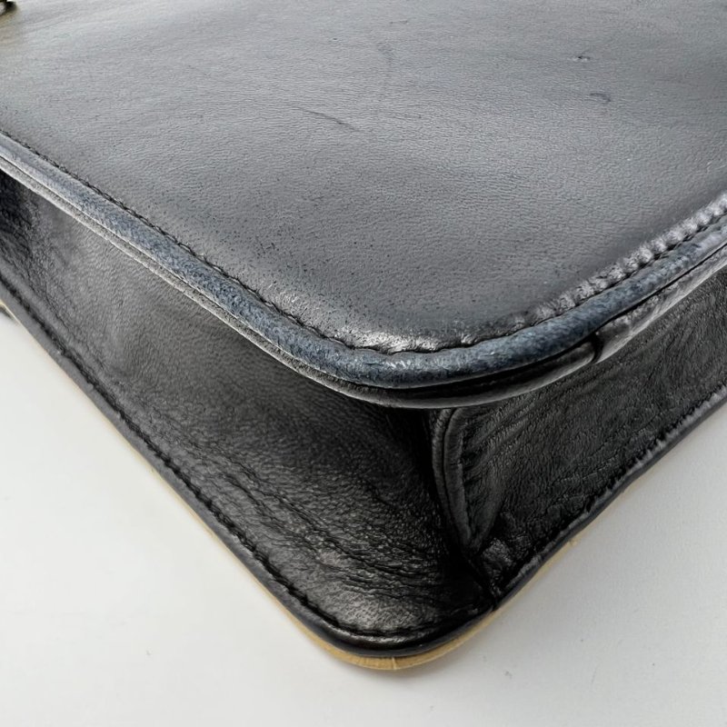 Chanel 中古拼色菱格腰包-13