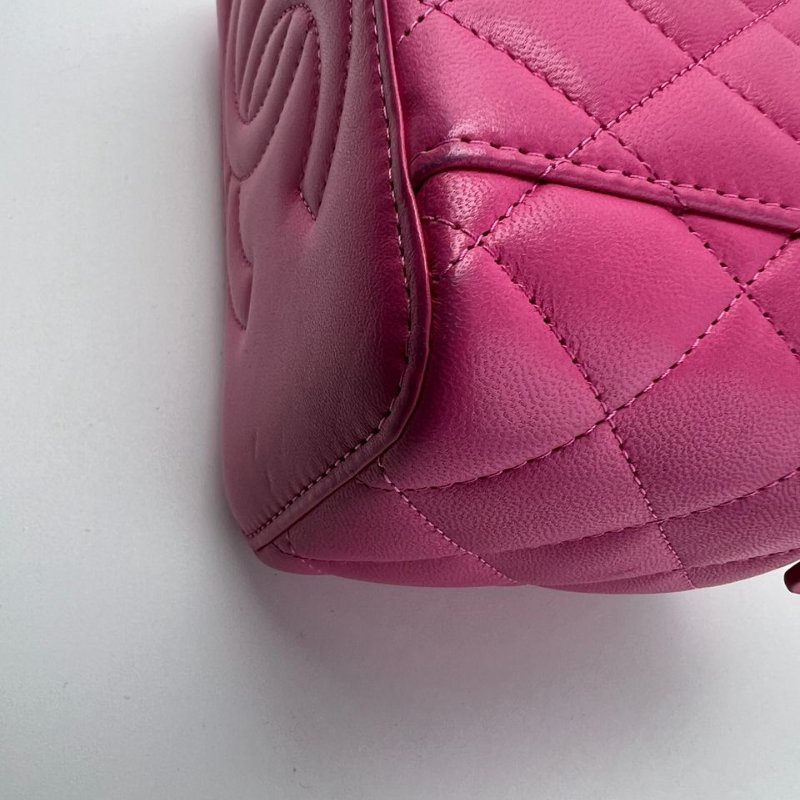 Chanel Vanity Case 菱格紋化妝包-8