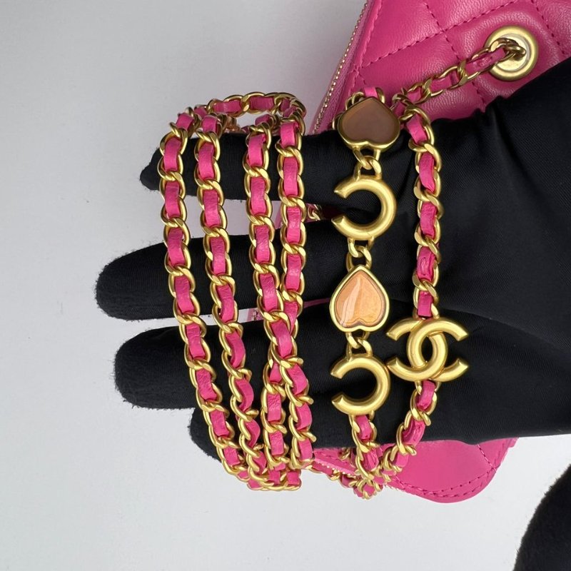 Chanel Vanity Case 菱格紋化妝包-18