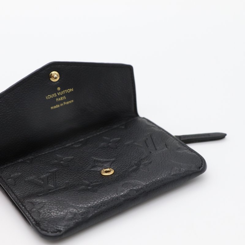 Louis Vuitton 路易威登 Empreinte 黑色 壓紋皮革 鑰匙零錢包-4