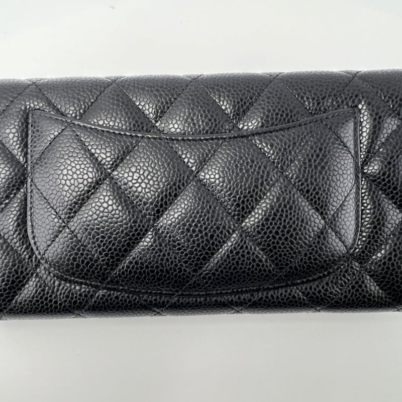 Chanel 經典長款掀蓋皮夾-9