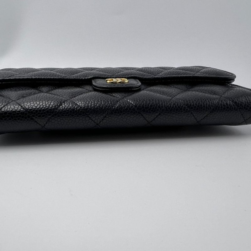 Chanel 經典長款掀蓋皮夾-16
