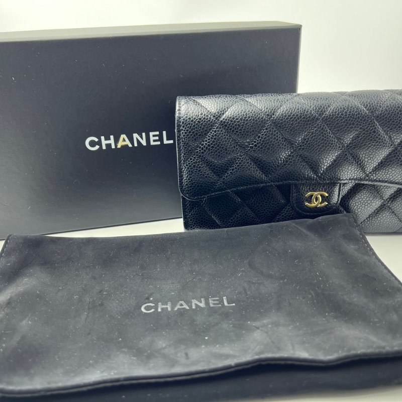 Chanel 經典長款掀蓋皮夾-25