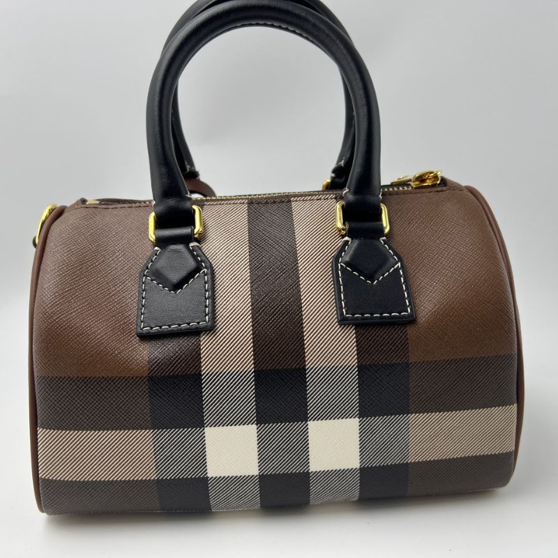 Burberry 格紋迷你波士頓包-8