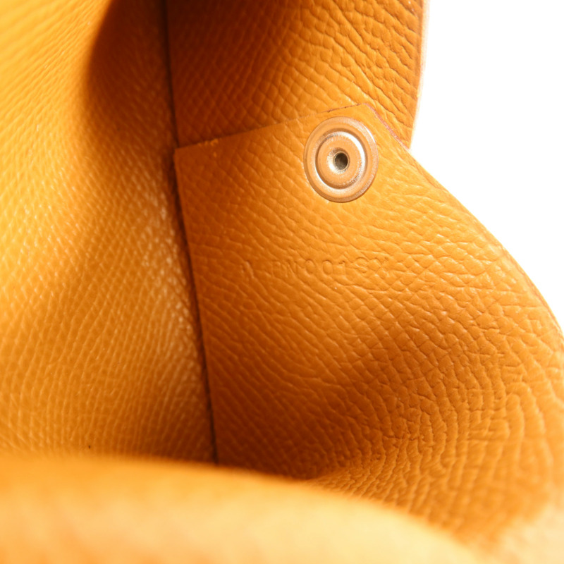 HERMES Epsom皮革Calvi銀扣卡片套-4