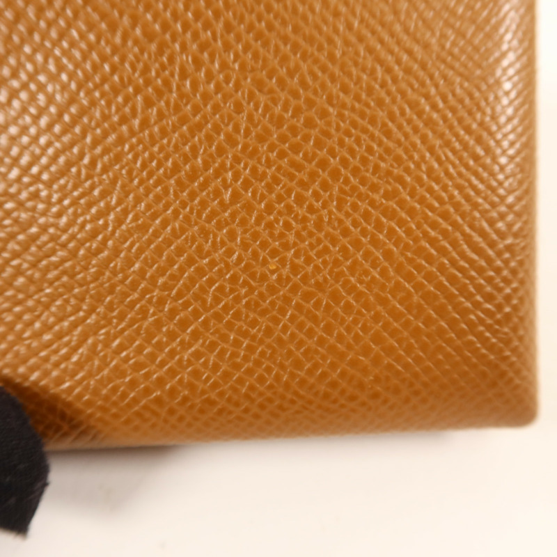 HERMES Epsom皮革Calvi銀扣卡片套-10