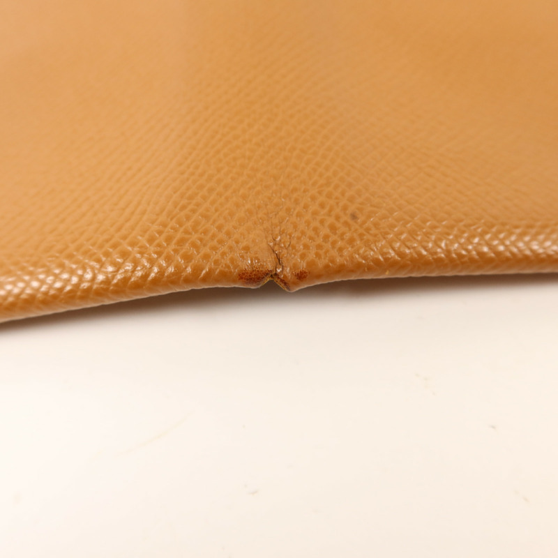 HERMES Epsom皮革Calvi銀扣卡片套-11