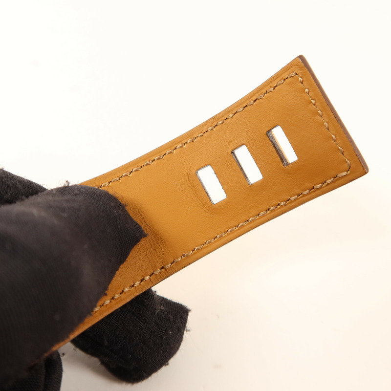 HERMES Epsom皮革CDC 24金扣手鐲Gold-14