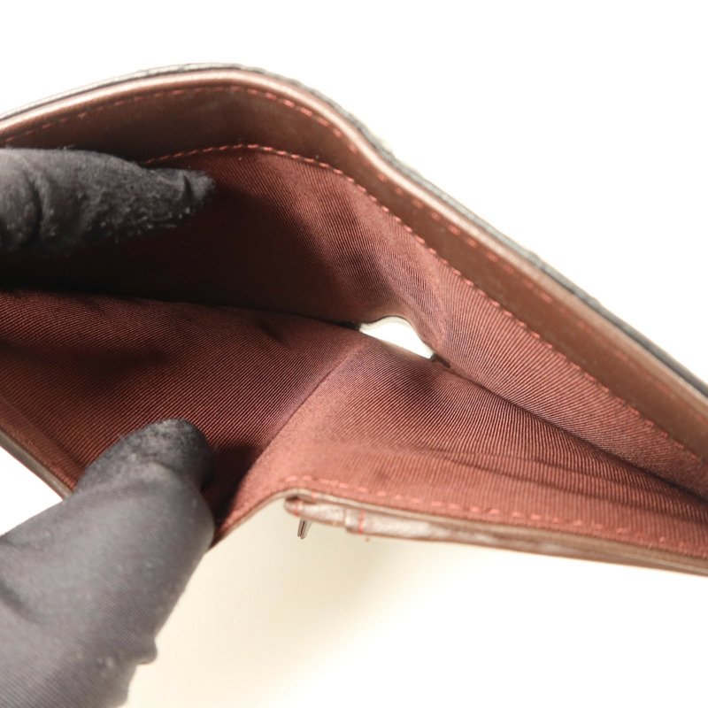 CHANEL 羊皮皮革Long Bifold Wallet金扣長錢包-5