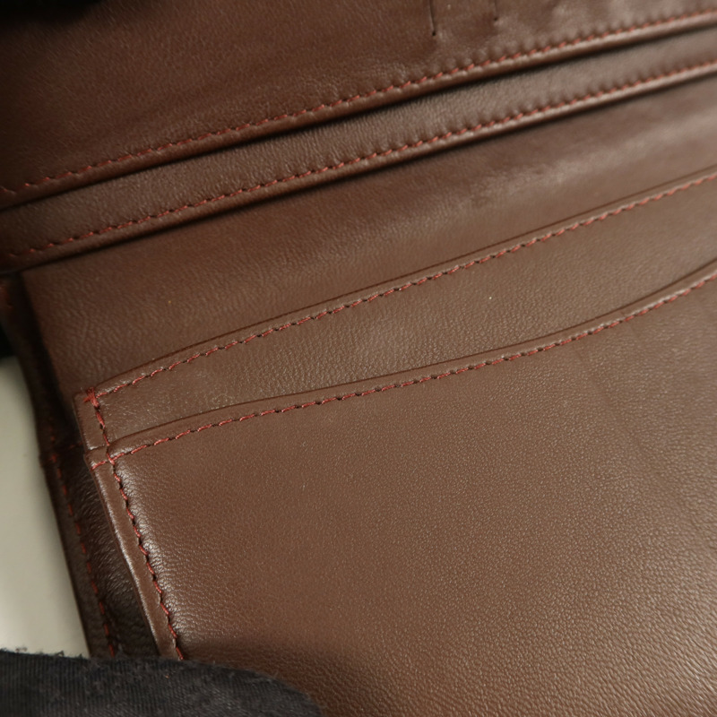 CHANEL 羊皮皮革Long Bifold Wallet金扣長錢包-15