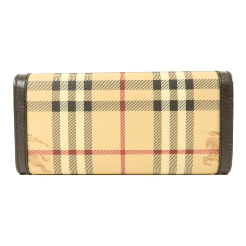 BURBERRY 塗層帆布Long Wallet金扣長錢包-1