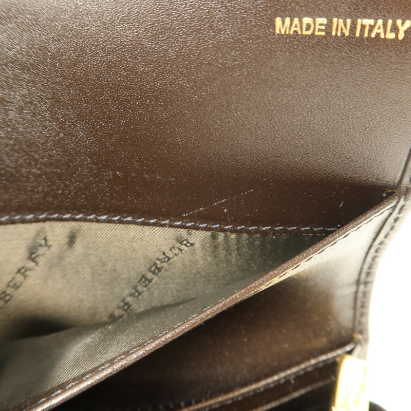 BURBERRY 塗層帆布Long Wallet金扣長錢包-13