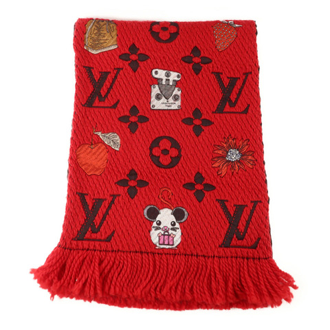 LOUIS VUITTON 羊毛/絲質Scarf圍巾