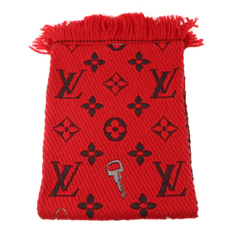 LOUIS VUITTON 羊毛/絲質Scarf圍巾-1