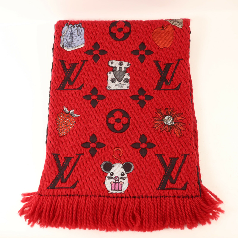 LOUIS VUITTON 羊毛/絲質Scarf圍巾-3