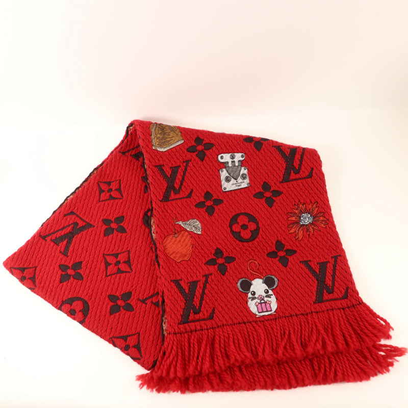 LOUIS VUITTON 羊毛/絲質Scarf圍巾-6