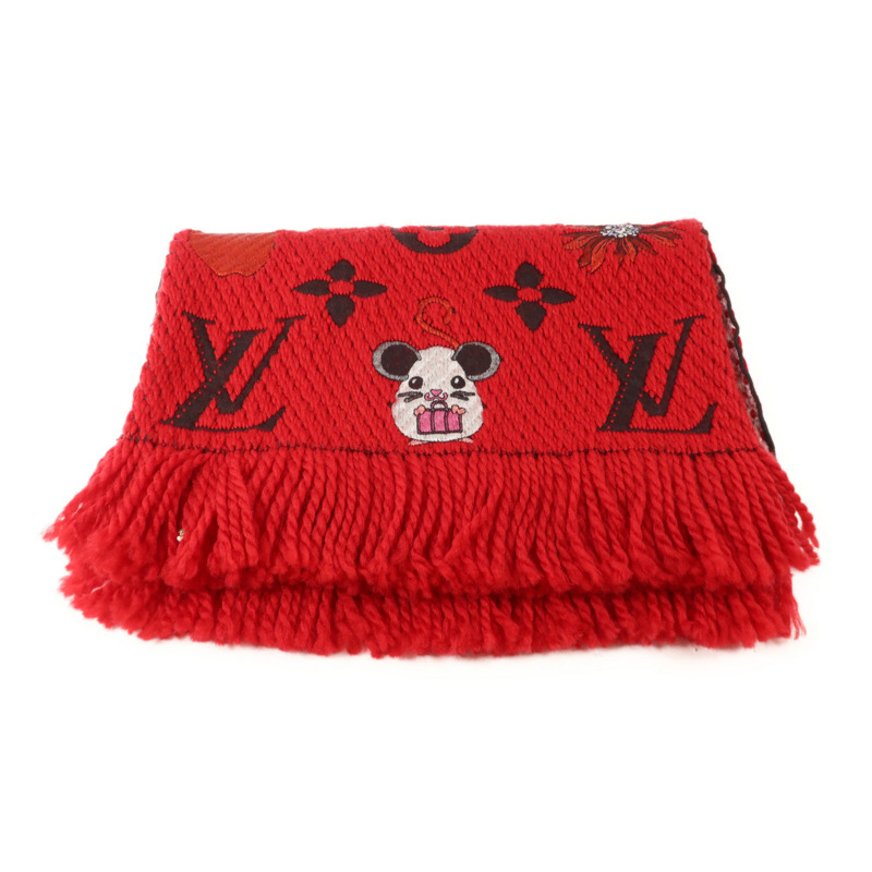 LOUIS VUITTON 羊毛/絲質Scarf圍巾-7
