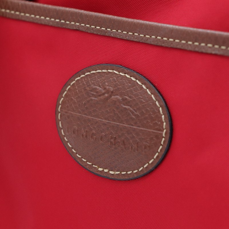 Longchamp 紅色尼龍 斜背包 肩背包 旅行包-6