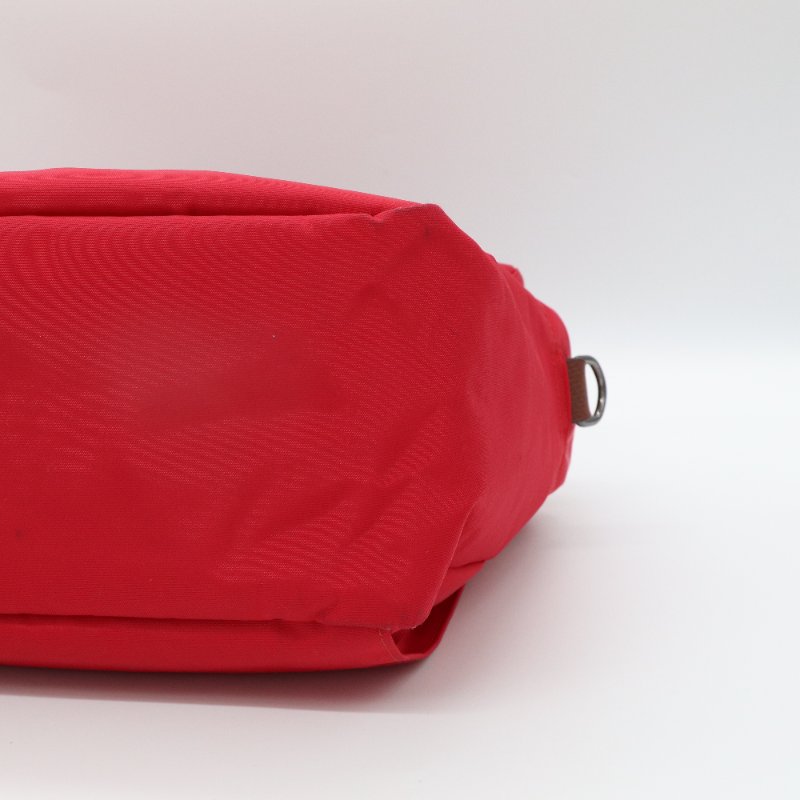 Longchamp 紅色尼龍 斜背包 肩背包 旅行包-7