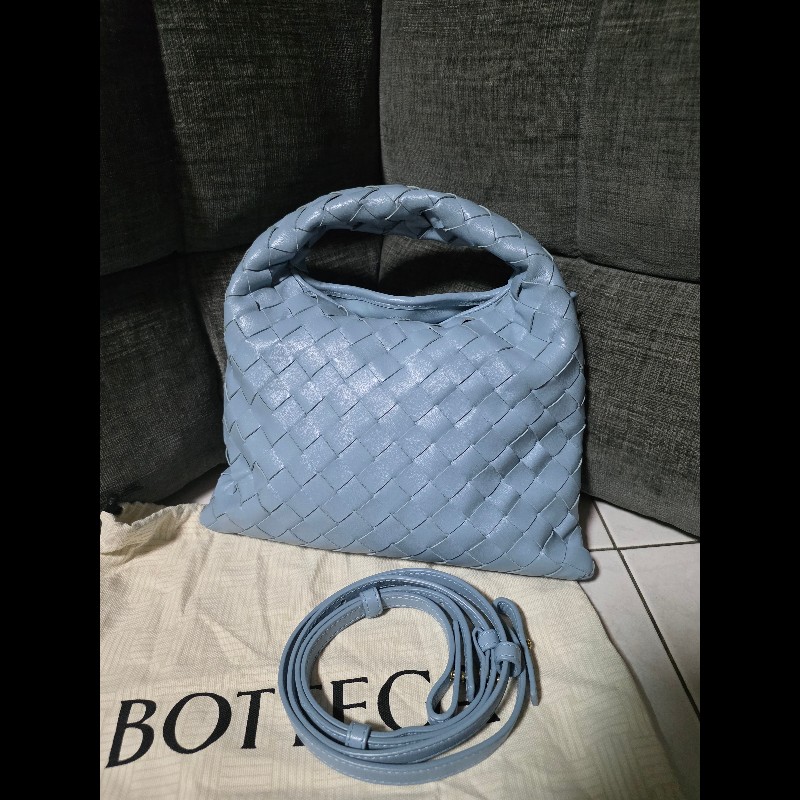 [全新]Bottega Veneta BV Mini hop 冰藍色-2