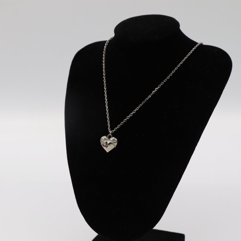 Salvatore Ferragamo 菲拉格慕 Gancini 金屬 愛心造型 吊墜項鍊-1