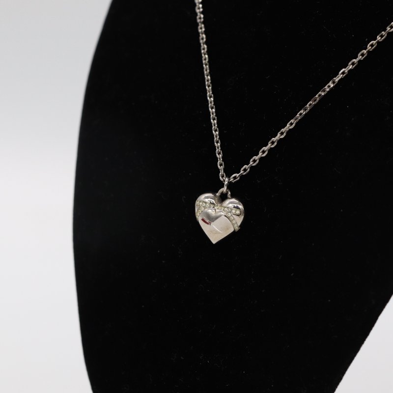 Salvatore Ferragamo 菲拉格慕 Gancini 金屬 愛心造型 吊墜項鍊-2