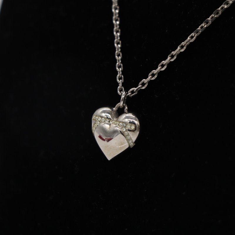 Salvatore Ferragamo 菲拉格慕 Gancini 金屬 愛心造型 吊墜項鍊-4