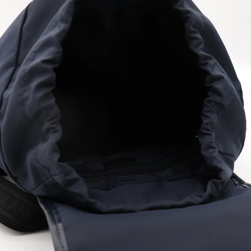 MONT BLANC 萬寶龍 Sartorial Jet 海軍藍色 尼龍 皮革 後背包 電腦包-10