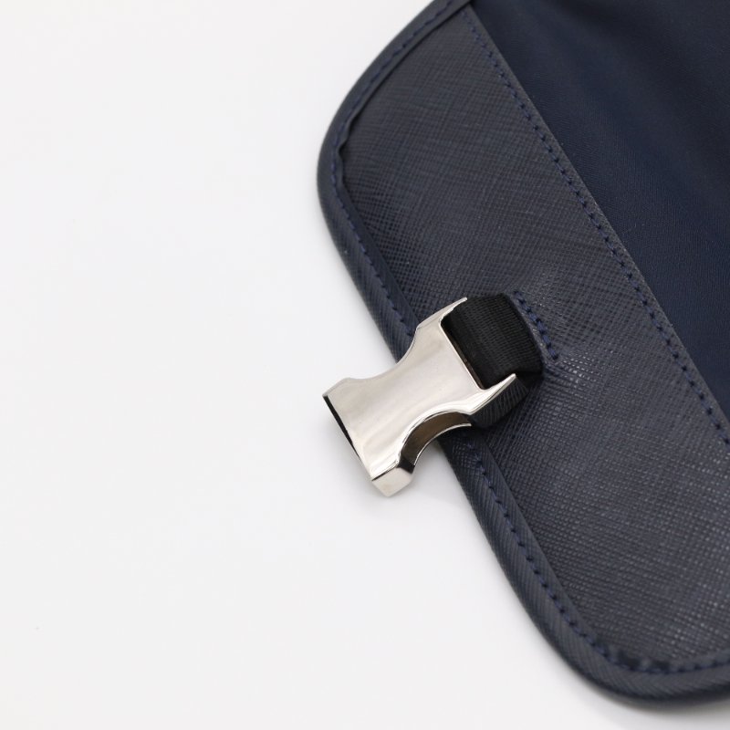 MONT BLANC 萬寶龍 Sartorial Jet 海軍藍色 尼龍 皮革 後背包 電腦包-12