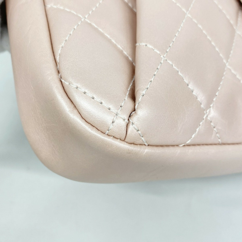 香奈兒 Matelassé 雙鏈肩背包，巴黎之魂系列，皮革，小牛皮，粉紅色，女士-5