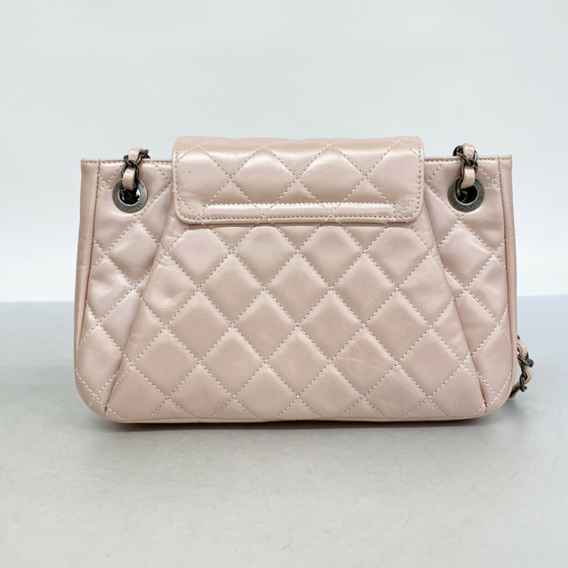 香奈兒 Matelassé 雙鏈肩背包，巴黎之魂系列，皮革，小牛皮，粉紅色，女士-9