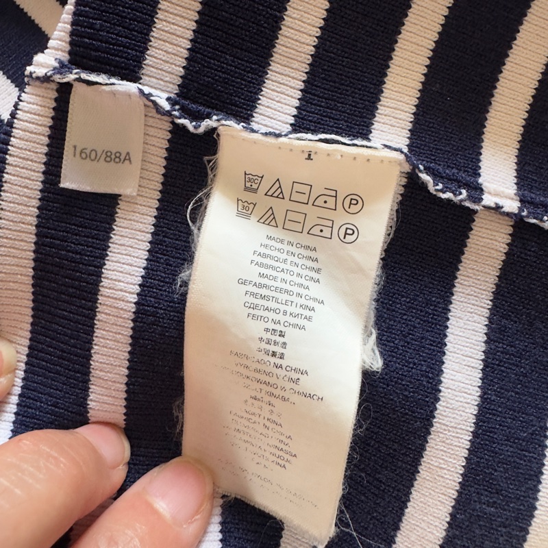 Michael Kors 無袖藍白條紋連身休閒洋裝-8