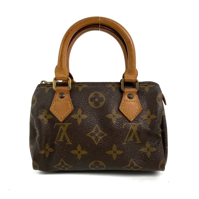 △ Louis Vuitton 路易威登 Brown Coated Canvas Monogram Nano Speedy Hand Bag 啡色塗層帆布經典老花手袋 - 267002119-1