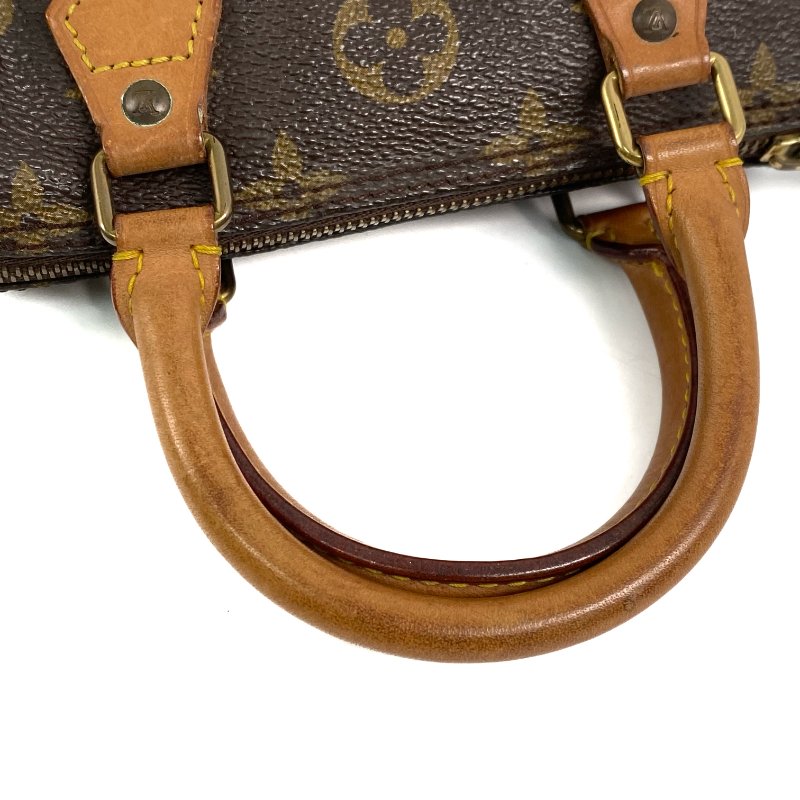 △ Louis Vuitton 路易威登 Brown Coated Canvas Monogram Nano Speedy Hand Bag 啡色塗層帆布經典老花手袋 - 267002119-9
