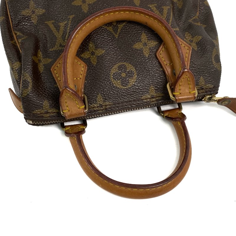 △ Louis Vuitton 路易威登 Brown Coated Canvas Monogram Nano Speedy Hand Bag 啡色塗層帆布經典老花手袋 - 267002119-10