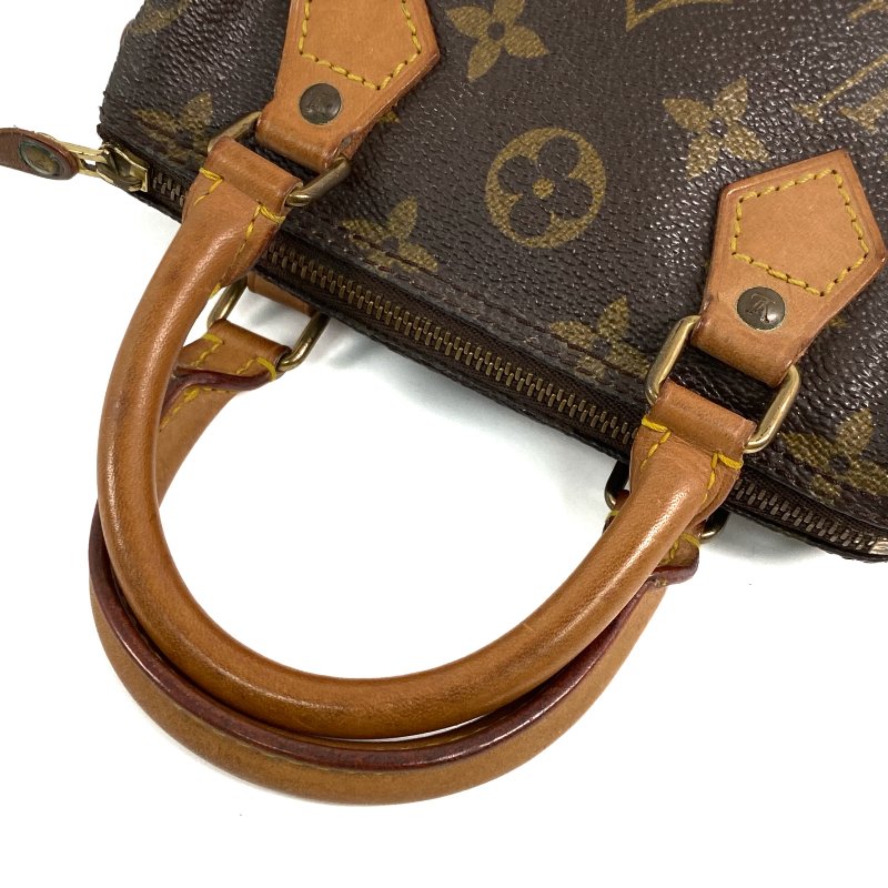 △ Louis Vuitton 路易威登 Brown Coated Canvas Monogram Nano Speedy Hand Bag 啡色塗層帆布經典老花手袋 - 267002119-11