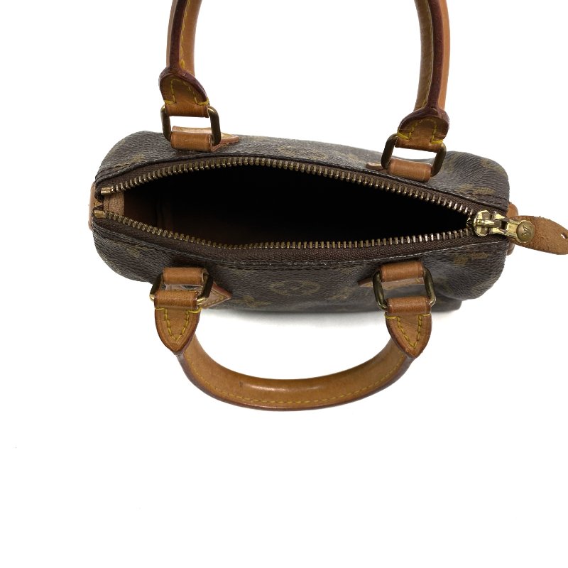 △ Louis Vuitton 路易威登 Brown Coated Canvas Monogram Nano Speedy Hand Bag 啡色塗層帆布經典老花手袋 - 267002119-14