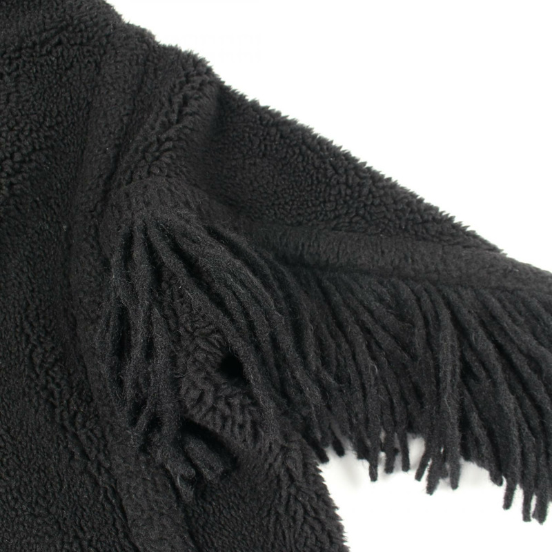 MAX MARA 泰迪熊圖案其他外套，真絲駝色黑色，二手女款-6