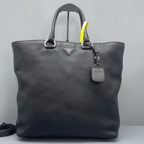 97新 prada普拉達托特包 黑色/35*35*13cm/附件：肩帶