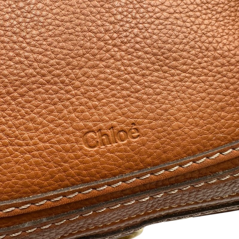 【美收精品】Chloe 焦糖色手提包 C-301【隔月月中將轉賣至日本 上架期限30天】-9