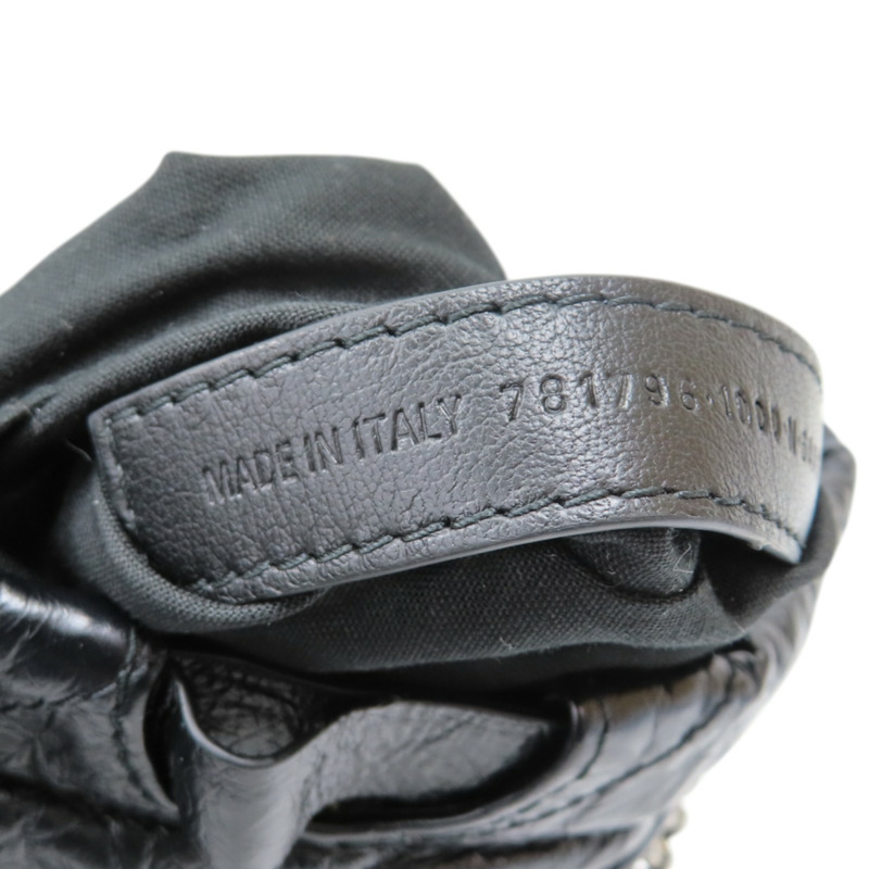 黑色 牛皮 CRUSH TOTE BB 肩背包【Balenciaga 巴黎世家】 781796-6