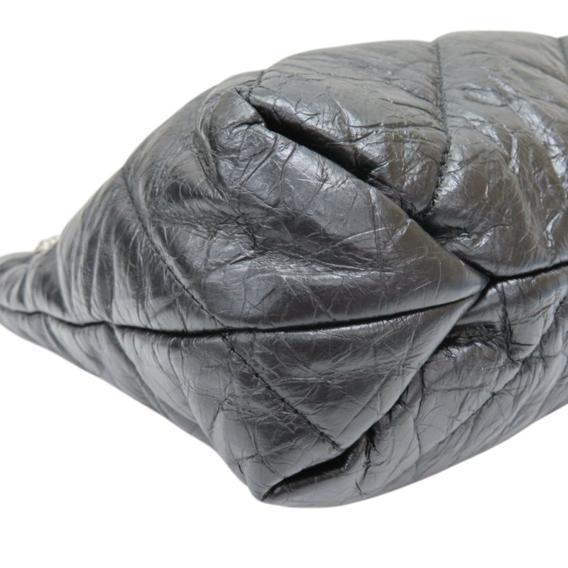 黑色 牛皮 CRUSH TOTE BB 肩背包【Balenciaga 巴黎世家】 781796-12