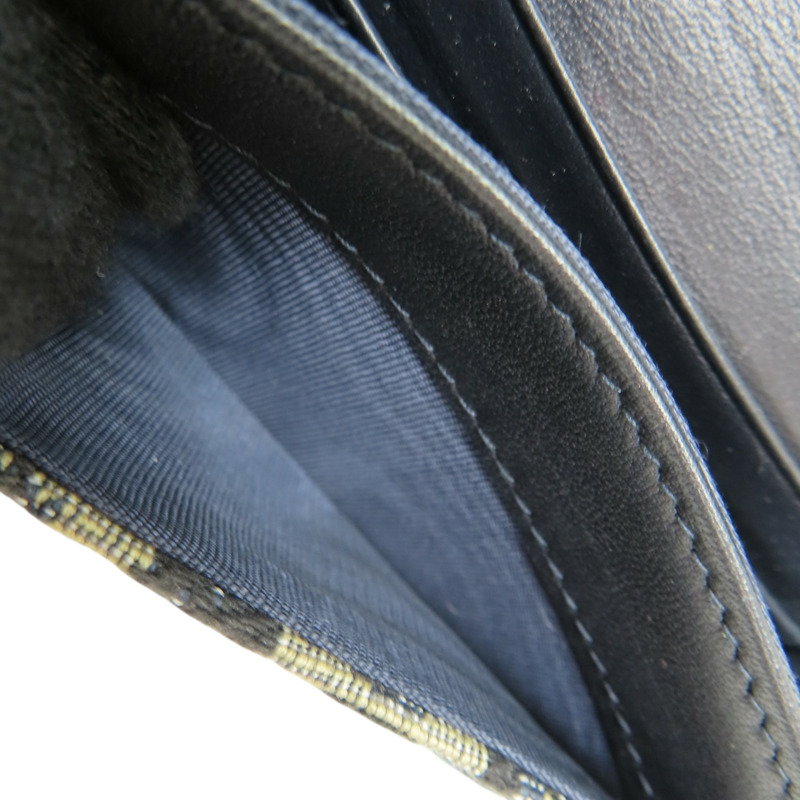 藍色 提花帆布 Saddle Cosmos Cardholder 零錢包 金扣 【Dior 迪奧 】-5