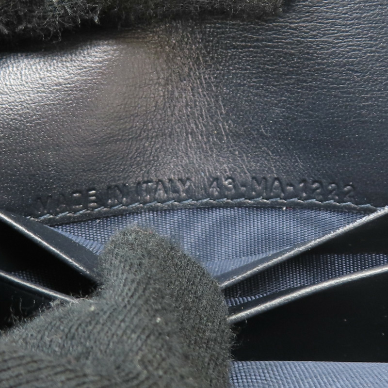 藍色 提花帆布 Saddle Cosmos Cardholder 零錢包 金扣 【Dior 迪奧 】-8