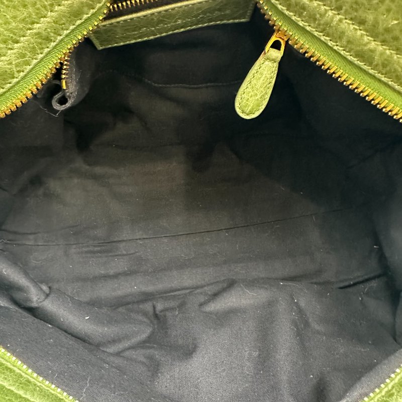 【美收精品】Balenciaga 巴黎世家綠色金釦City bag CT 機車包 C-299【隔月月中將轉賣至日本 上架期限30天】-10