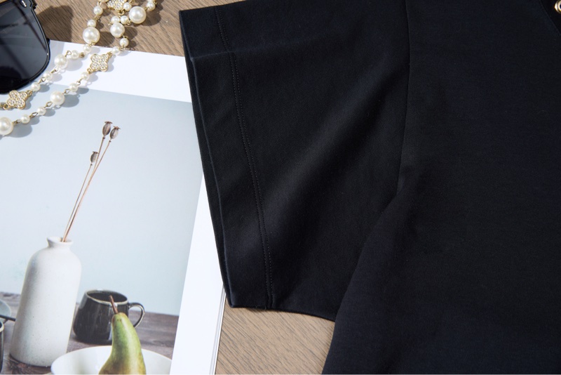 ❤️LV 金扣設計圓領百搭T-Shirt✨-4