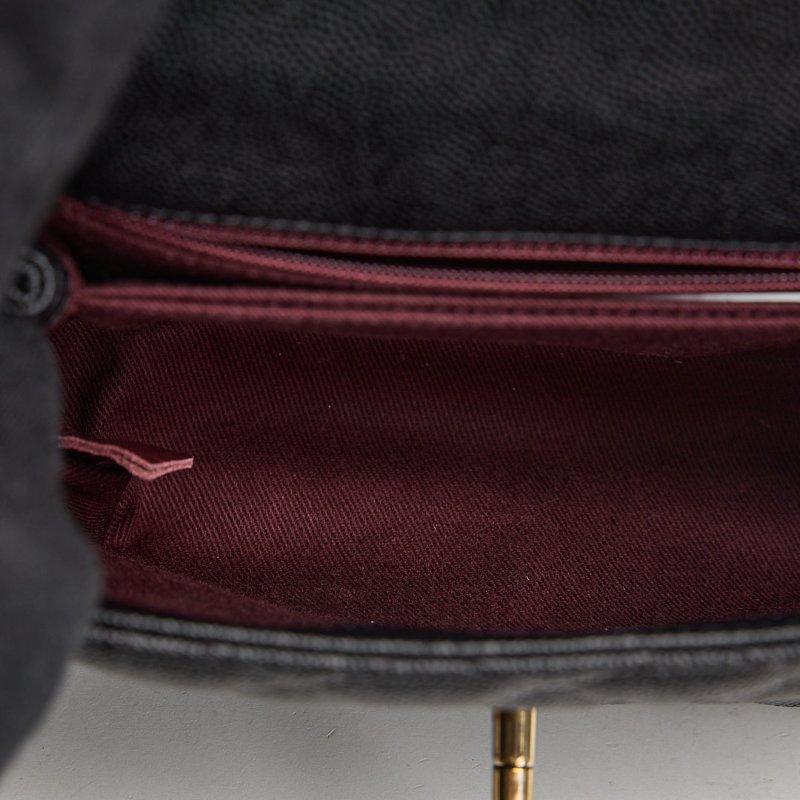 二手Chanel coco handle 24小號/黑金牛-24