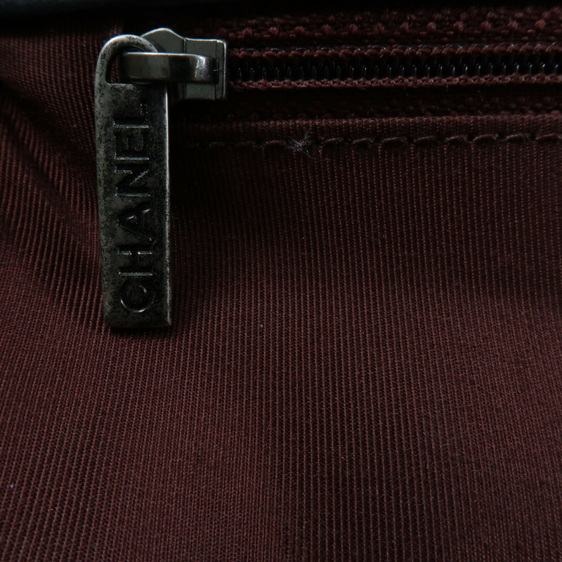 CHANEL 羊皮皮革Boy 28鏈帶肩背袋-6